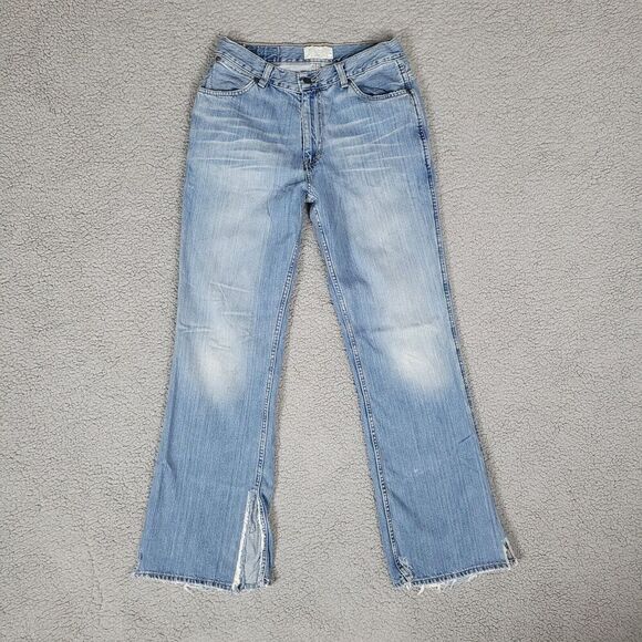American Eagle Outfitters AE Jeans Men 30x32 Blue Denim Bootcut Vintage Whiskers